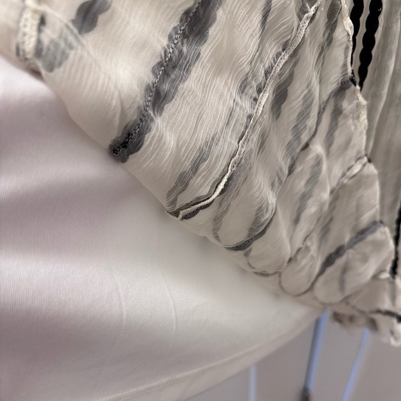 Anthropologie Black and White Striped Midi Dress - Picture 7 of 8